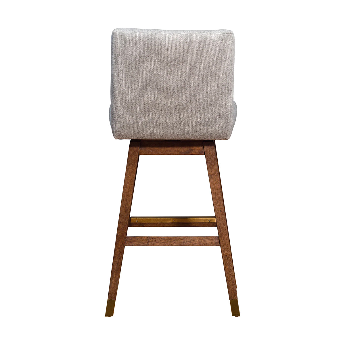 ISABELLA BROWN OAK AND TAUPE 26" COUNTER STOOL