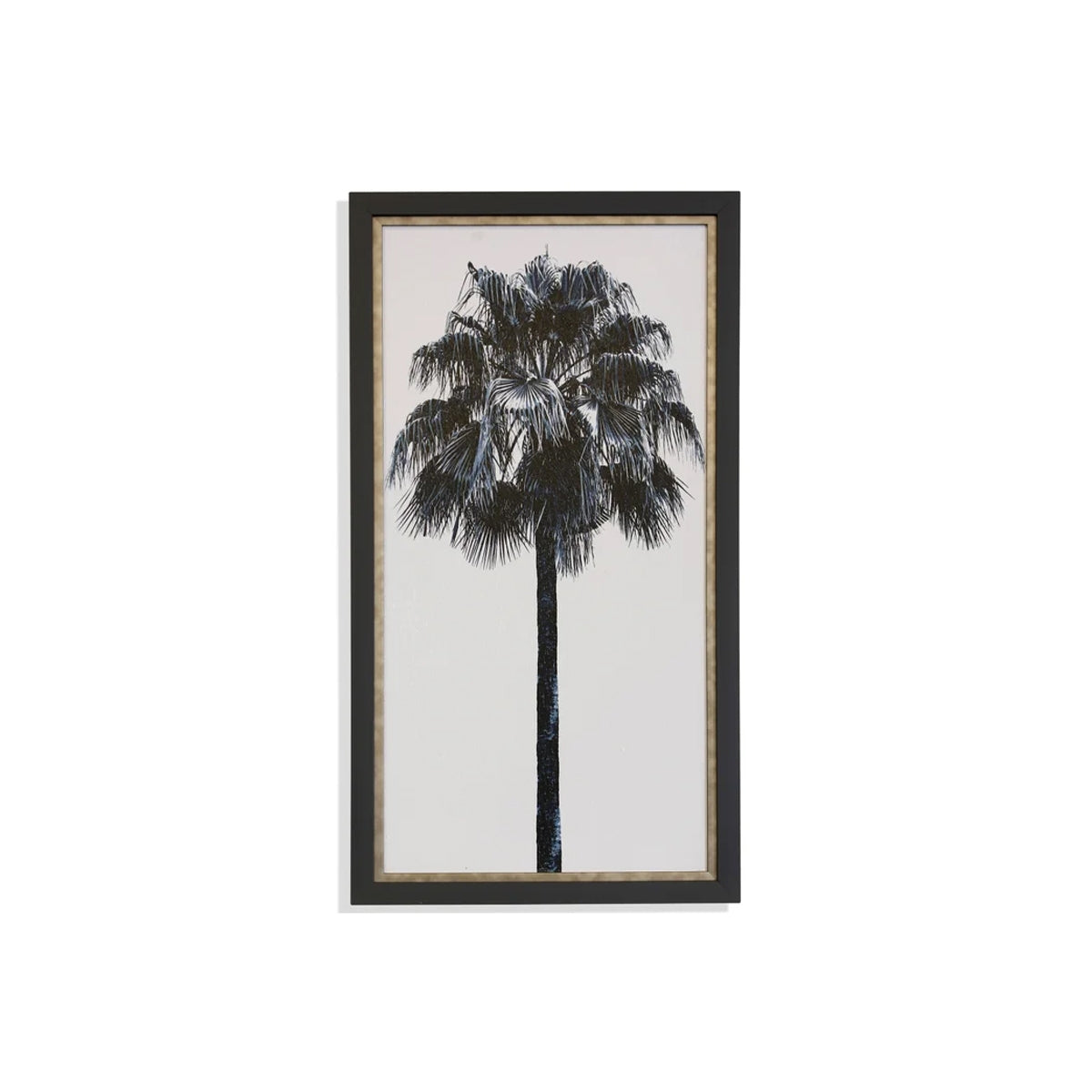 PALM TREE BLUE IV TEXT ART