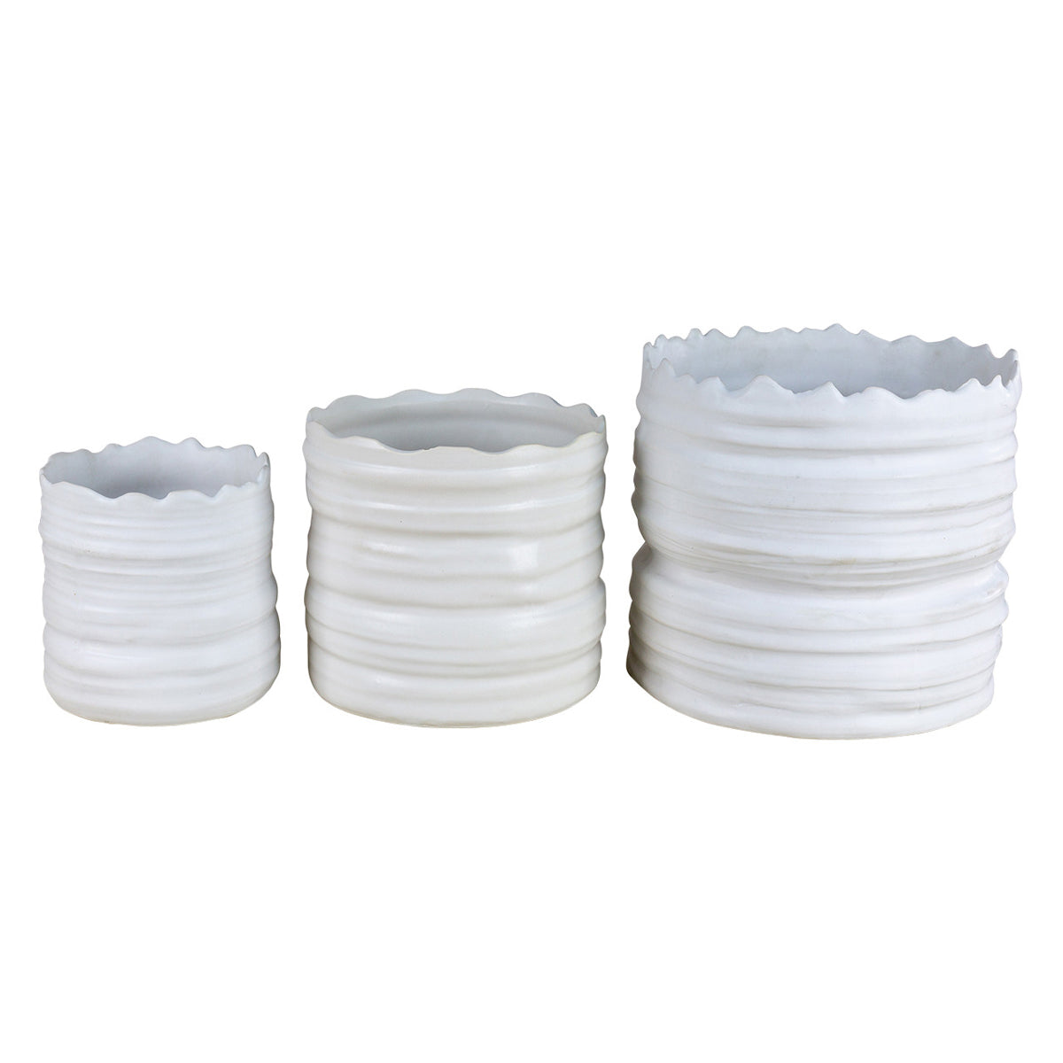 Set Of 3 Lace Planters
