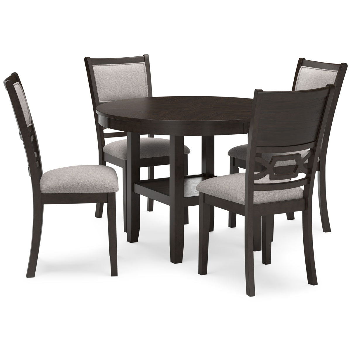 LUDWIG BROWN 5 PIECE DINING SET