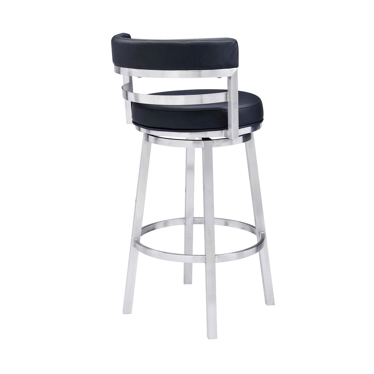 MADRID STEEL AND BLACK 30" BARSTOOL