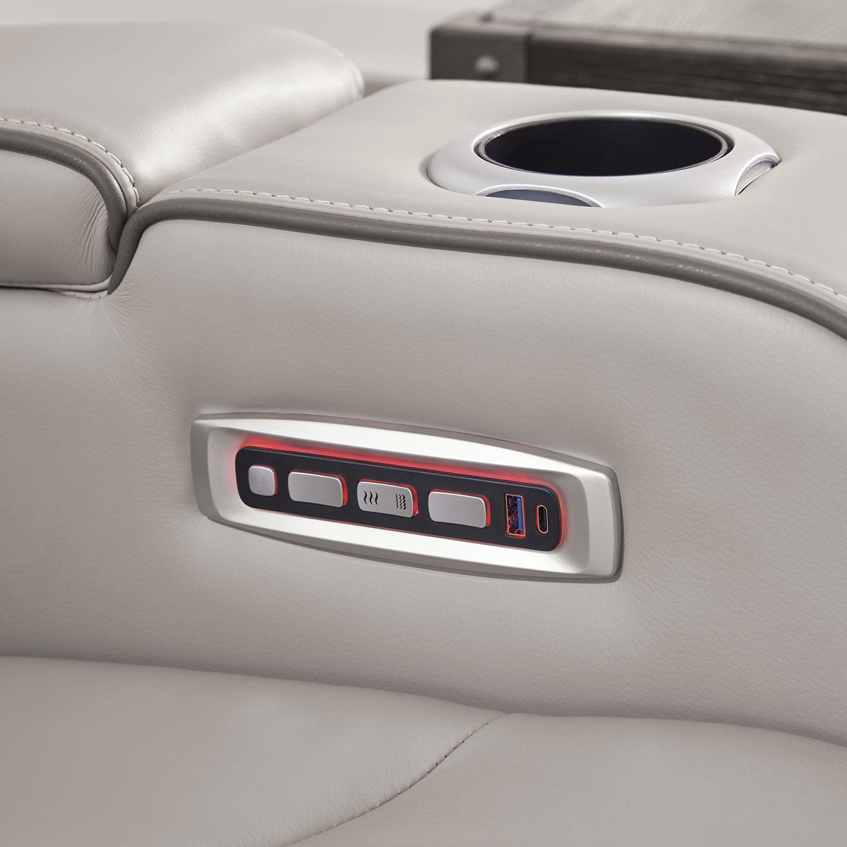 OPTIMUS GREY RECLINER W/PHR