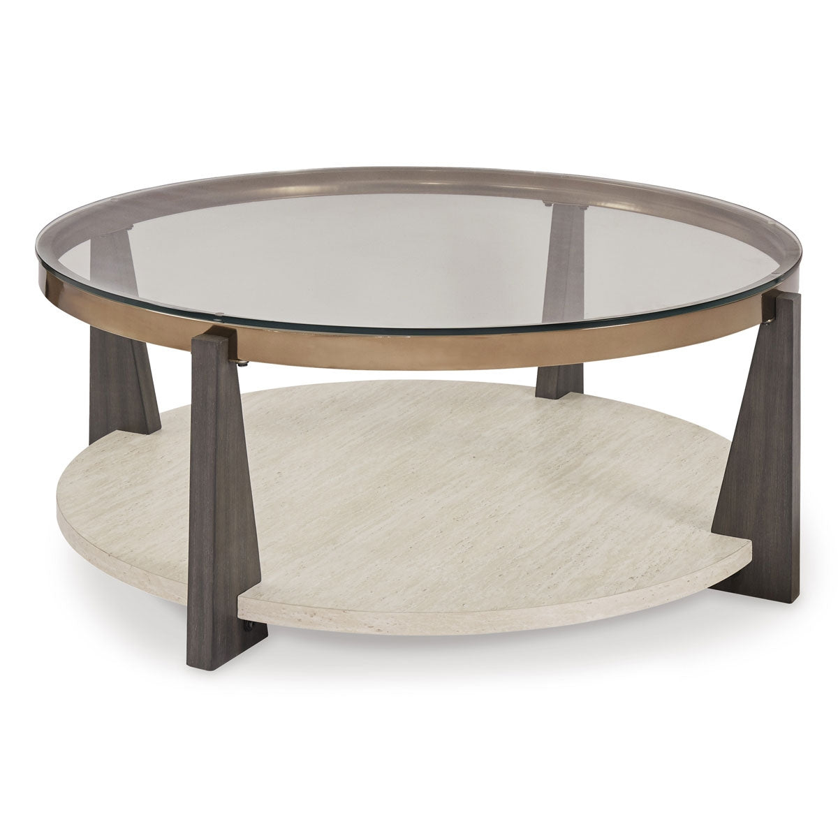 FRASIER ROUND COCKTAIL TABLE W/ CASTERS