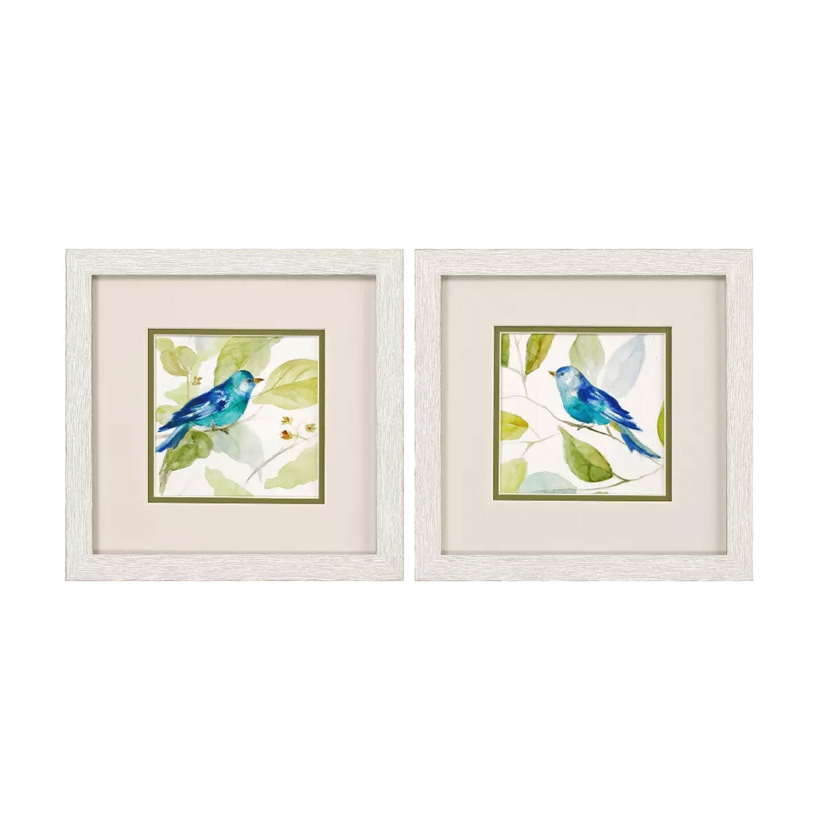 BL BIRD ON BRANCH S/2 FRM ART