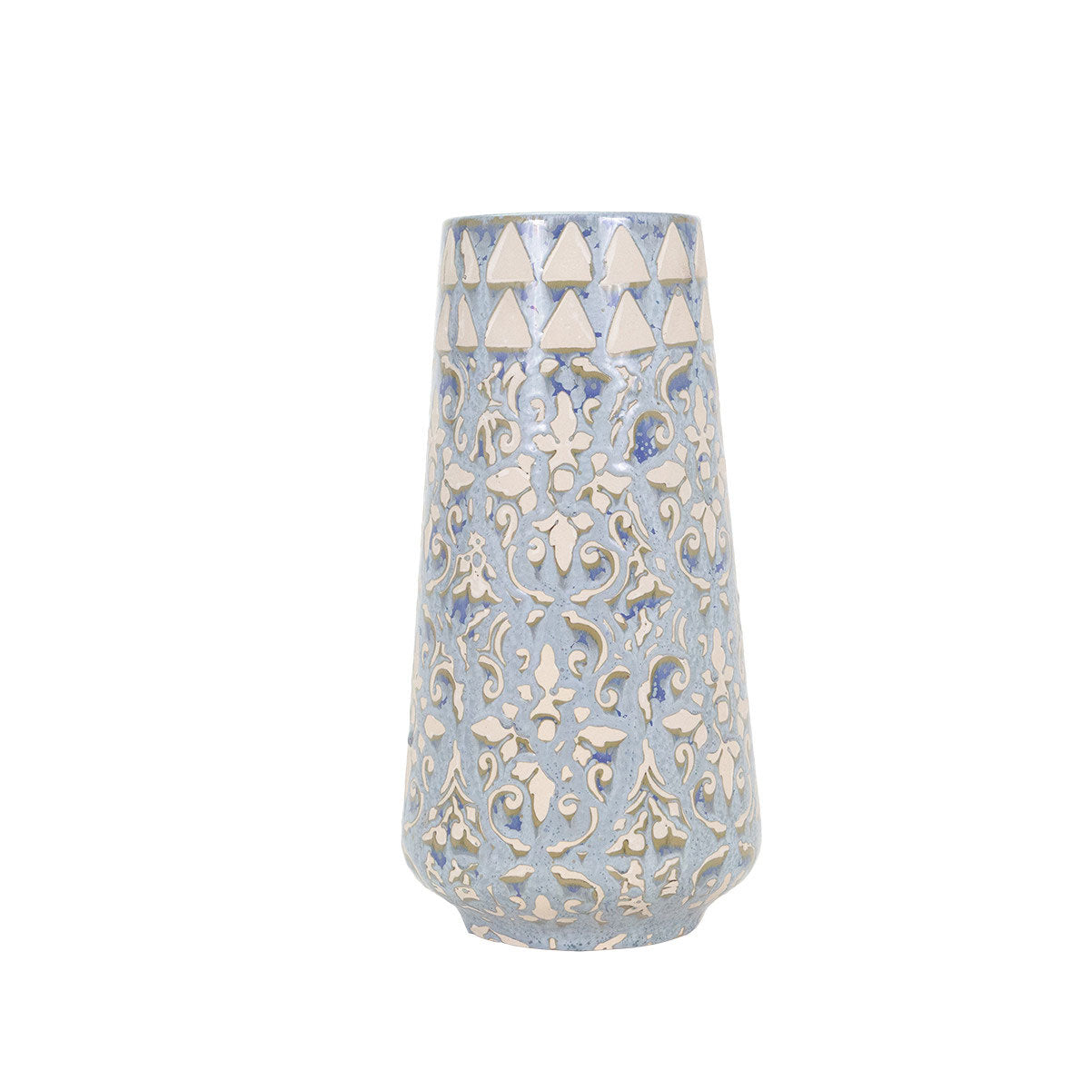 Liam Bl/crm Flrl Vase Short