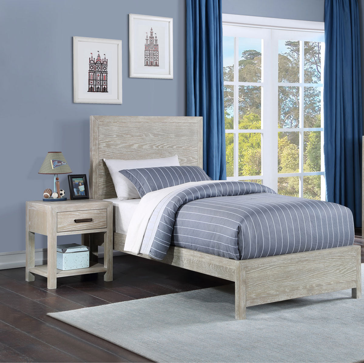 Fresno Grey 1 Drawer Nightstand