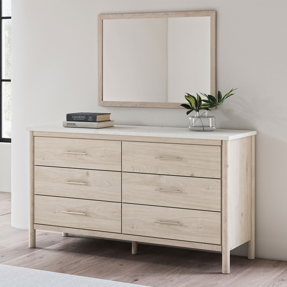CASHMERE DRESSER AND MIRROR