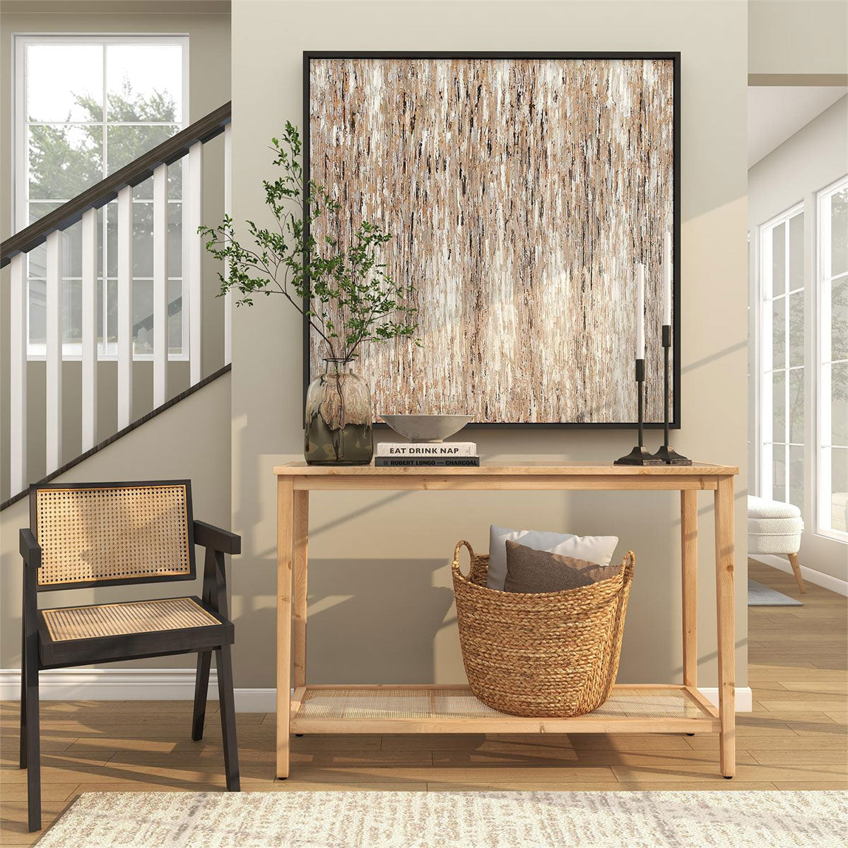 WOOD CONSOLE TABLE