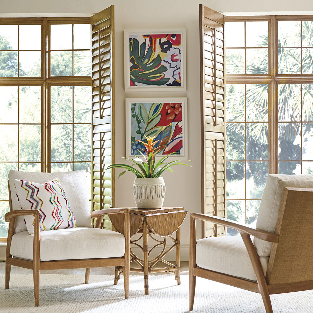 PALM ISLAND DROP LEAF ACCENT TABLE