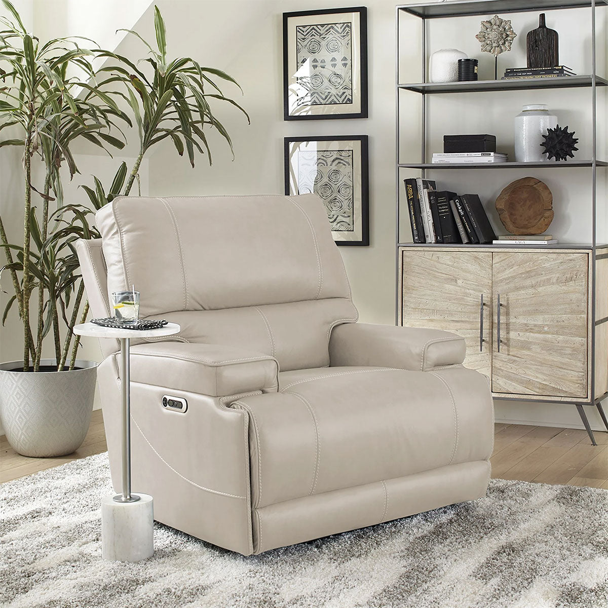 WHISTLER LINEN RECL W/PHR