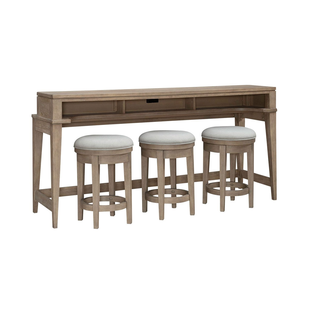 BRENTWOOD CONSOLE W/3 STOOLS