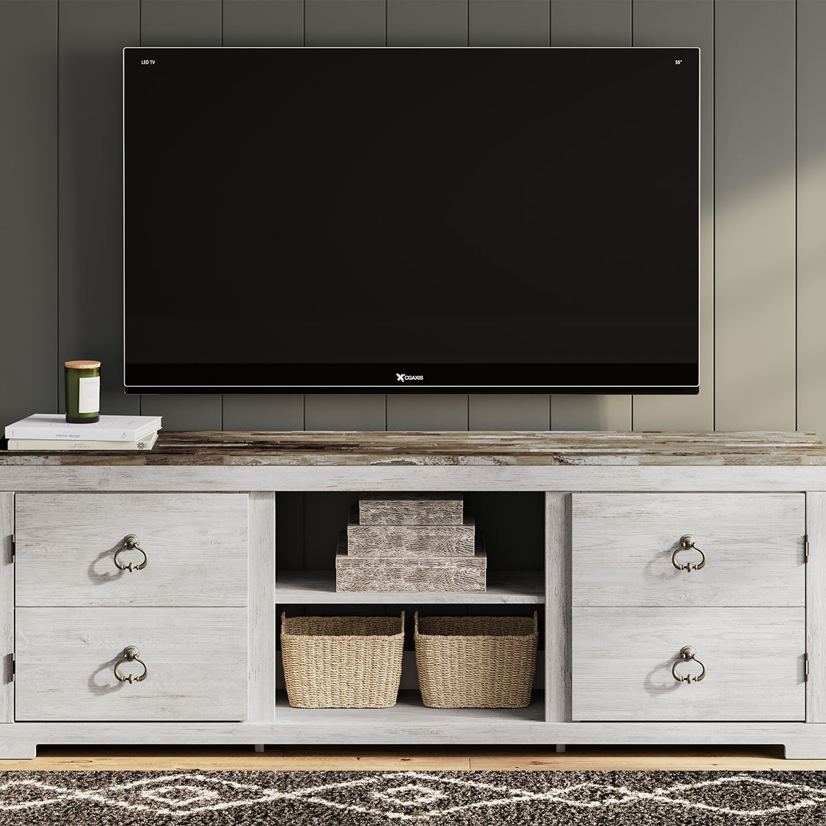 WILDFLOWER WHITEWASH CONSOLE