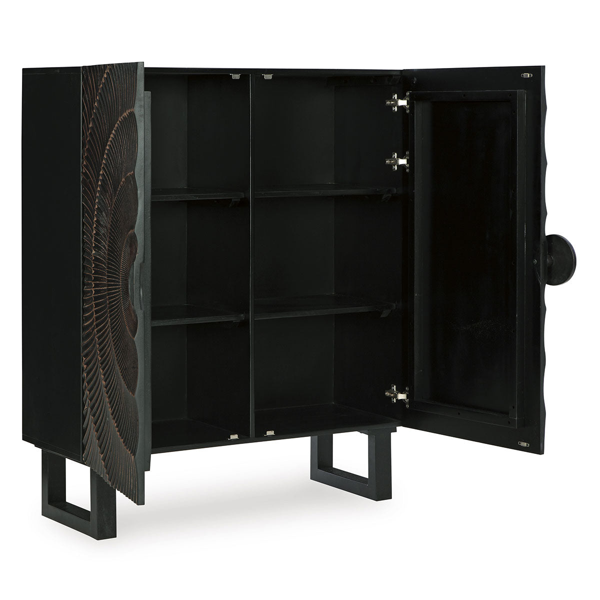 FOSTERMAN BLACK ACCENT CABINET