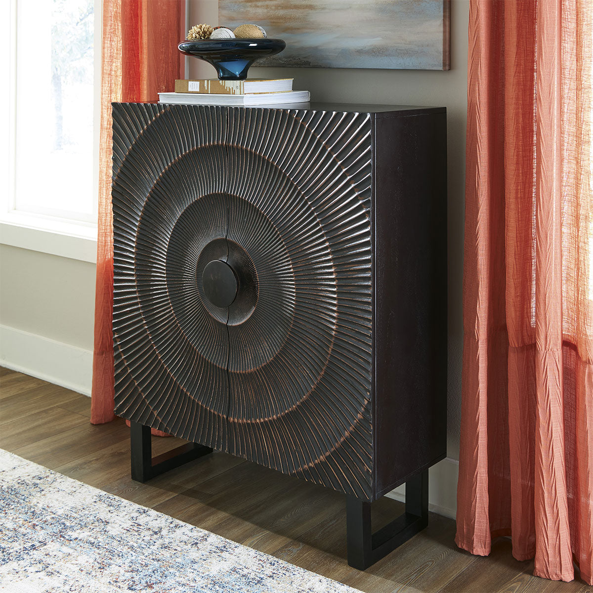 FOSTERMAN BLACK ACCENT CABINET