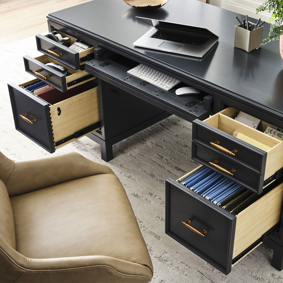 ALEXANDER 66" EXECUTIVE DESK