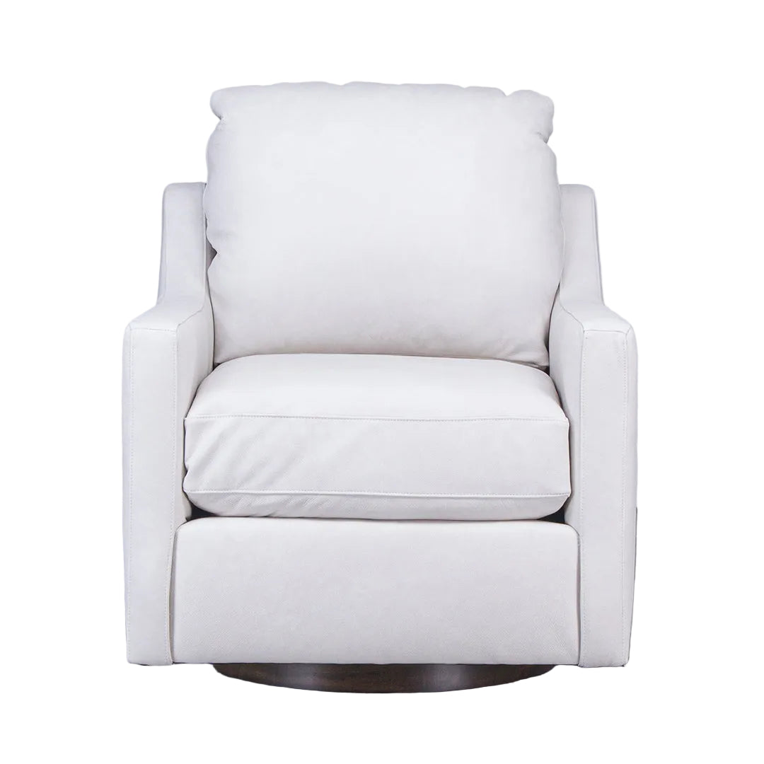 CUSTOM FULL LEATHER SWIVEL CHAIR