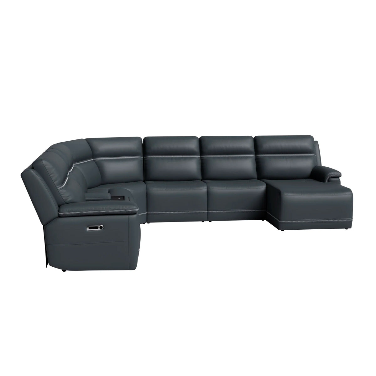SAWYER SEA 7PC SECT W/CHAISE