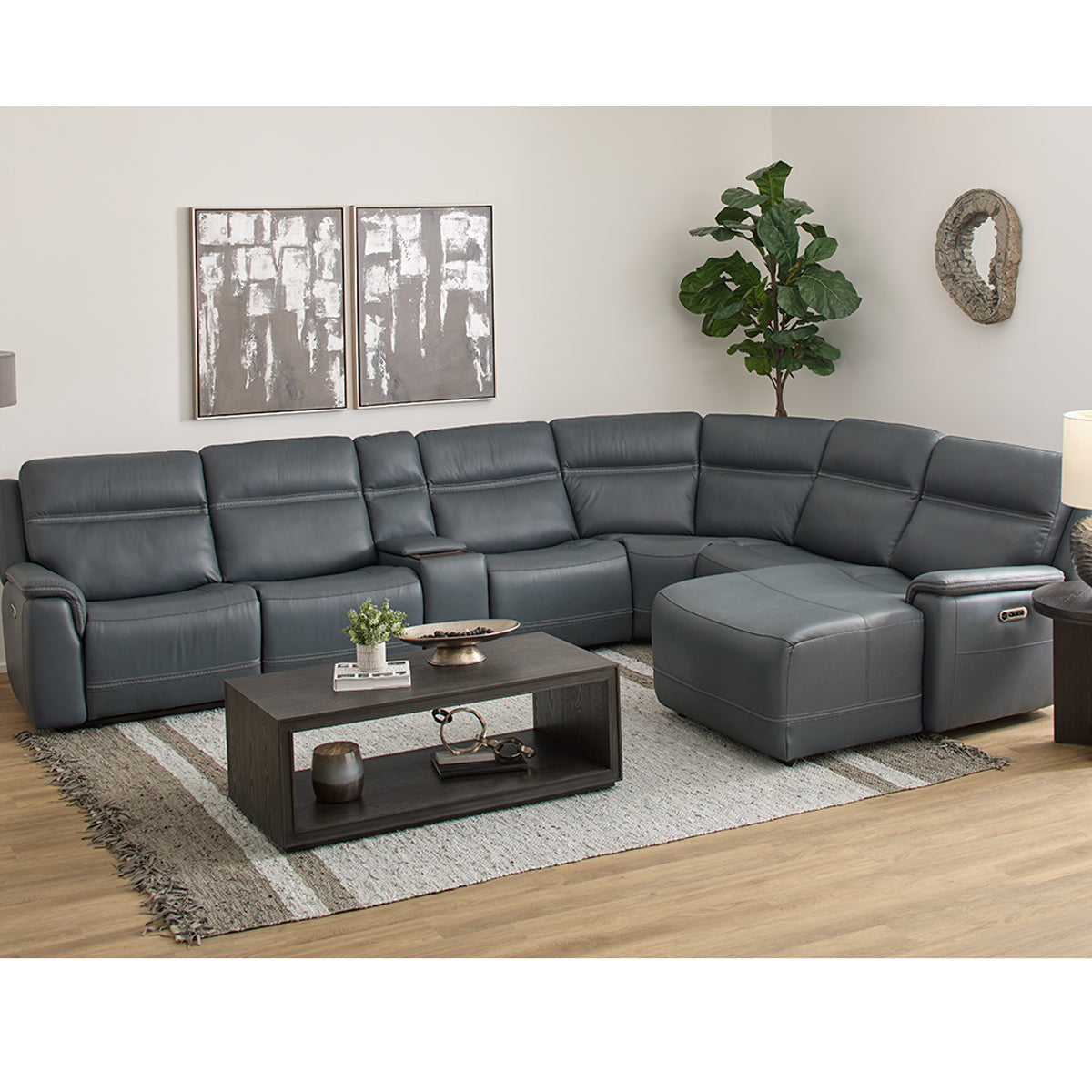 SAWYER SEA 7PC SECT W/CHAISE