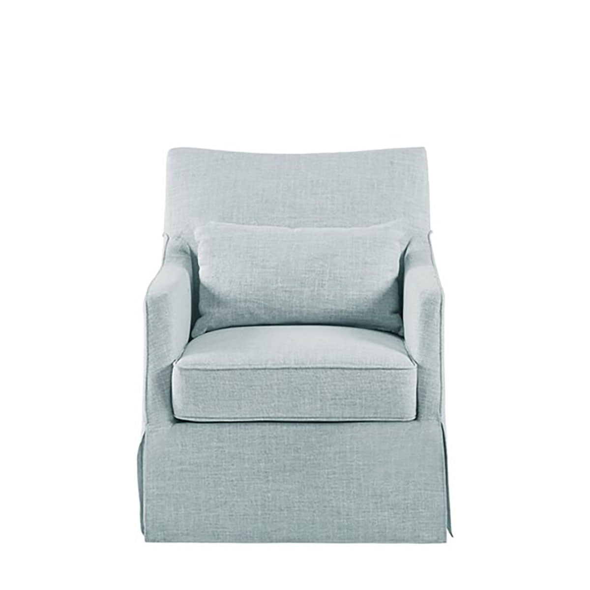 ENGLAND SKIRT SWIVEL CHAIR IN BLUE