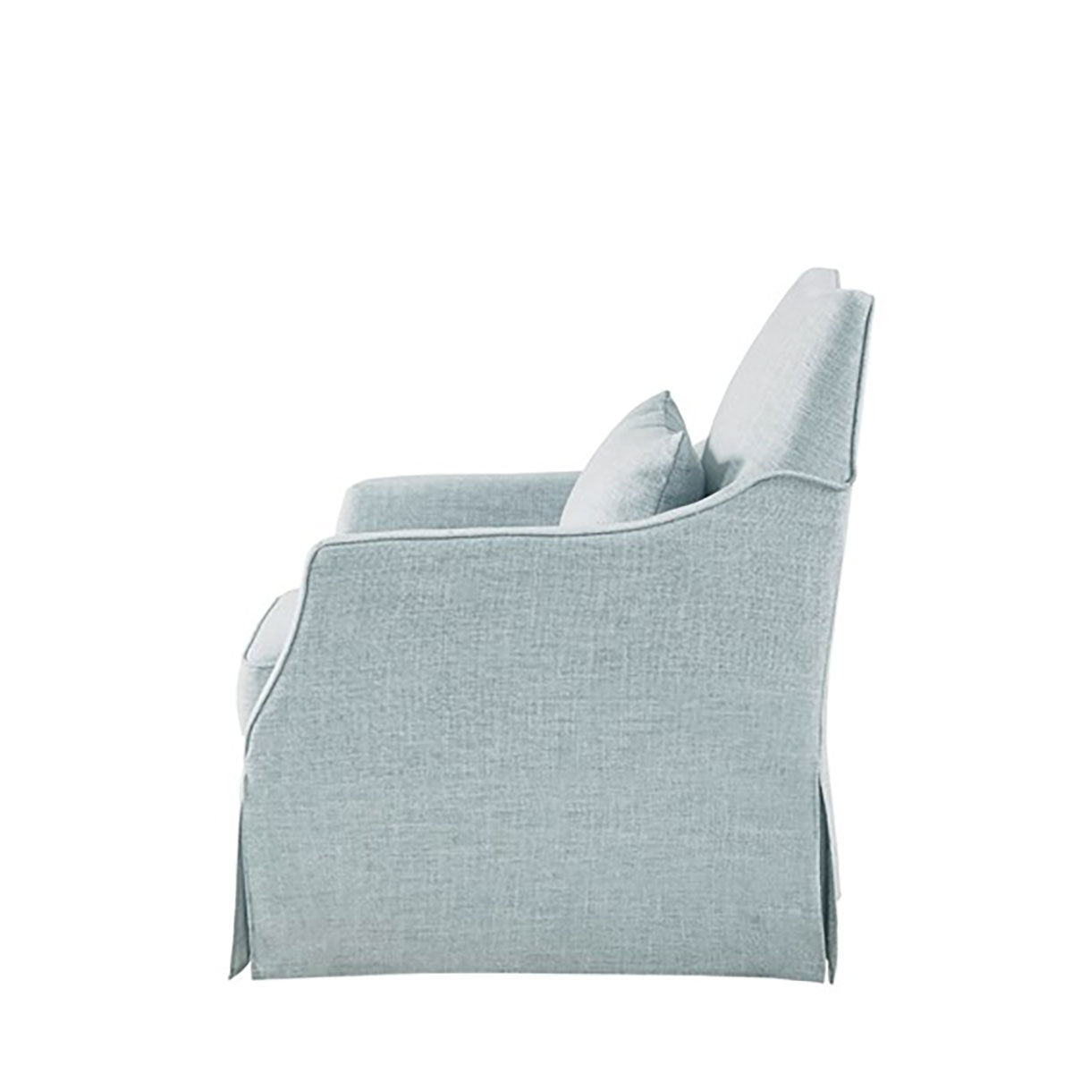 ENGLAND SKIRT SWIVEL CHAIR IN BLUE