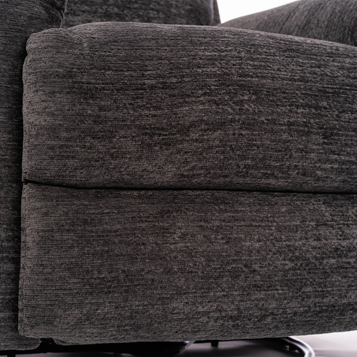 SOPHISTICATED STEEL SWIVEL GLIDER RECLINER POWER HEADREST LUMBAR