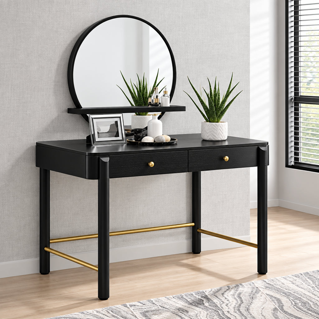 ARINI BLACK VANITY DESK