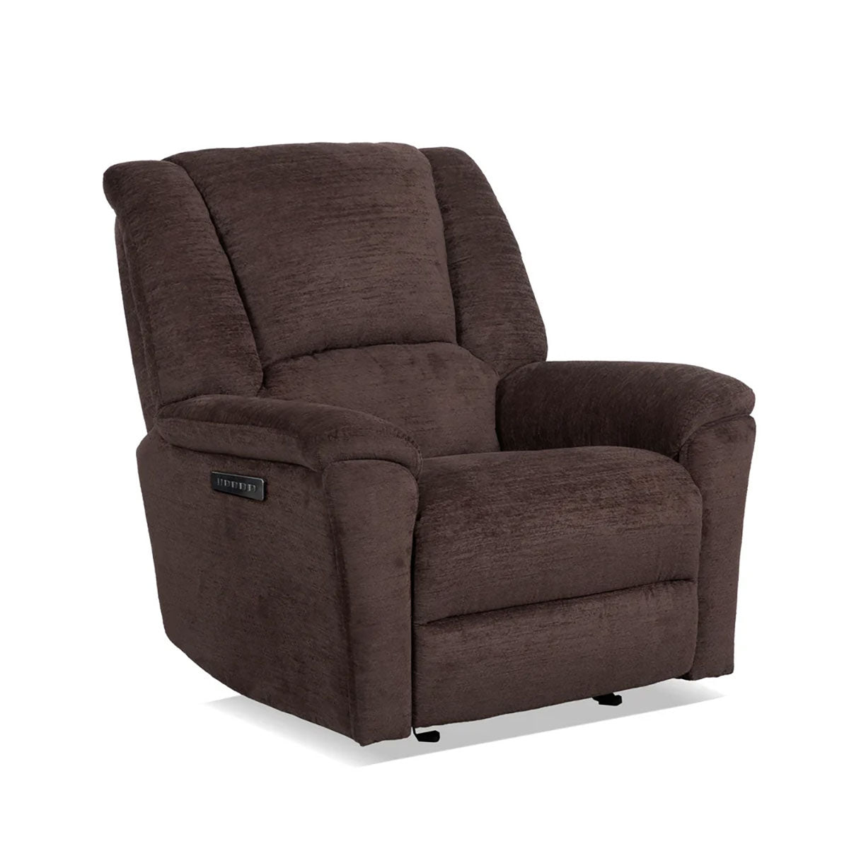 PLUSH BUFFALO SWIVEL GLIDER RECLINER W/POWER HEADREST /LUMBAR
