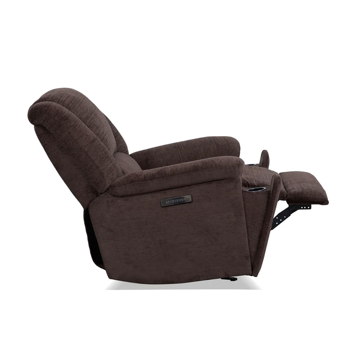 PLUSH BUFFALO SWIVEL GLIDER RECLINER W/POWER HEADREST /LUMBAR