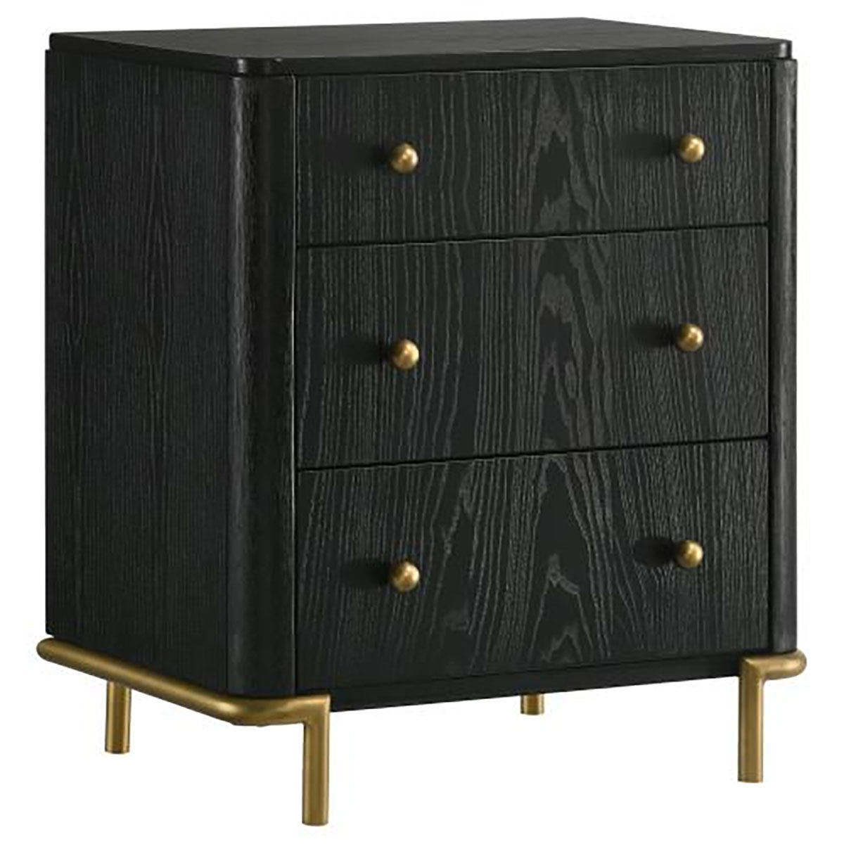 Arini Black Nightstand