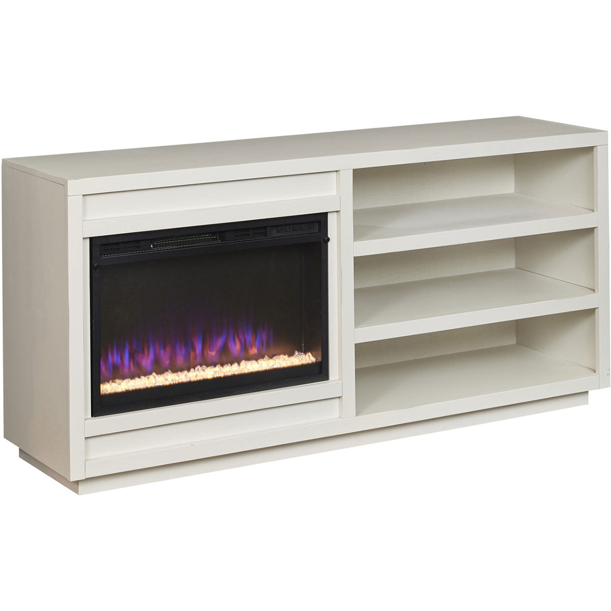 PERRY 65" FIREPLACE CONSOLE IN WHITE