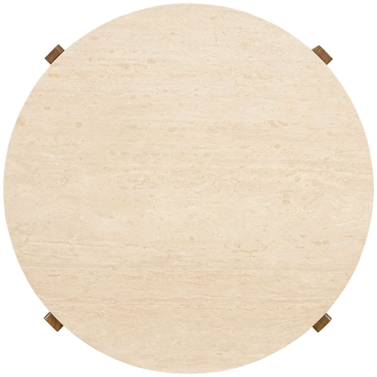 ECLIPSE ROUND COFFEE TRAVERTINE TABLE