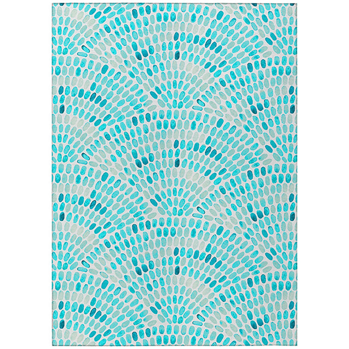 SEABREEZE 7 TEAL 8X10 RUG