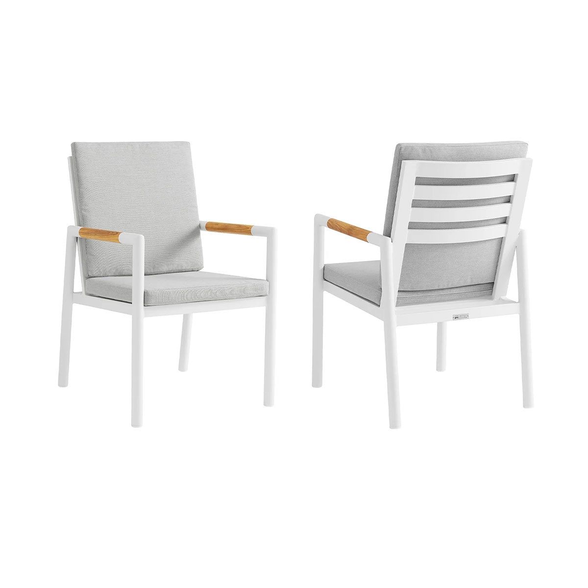 CROWN OUTDOOR DINING CHAIR PAIR