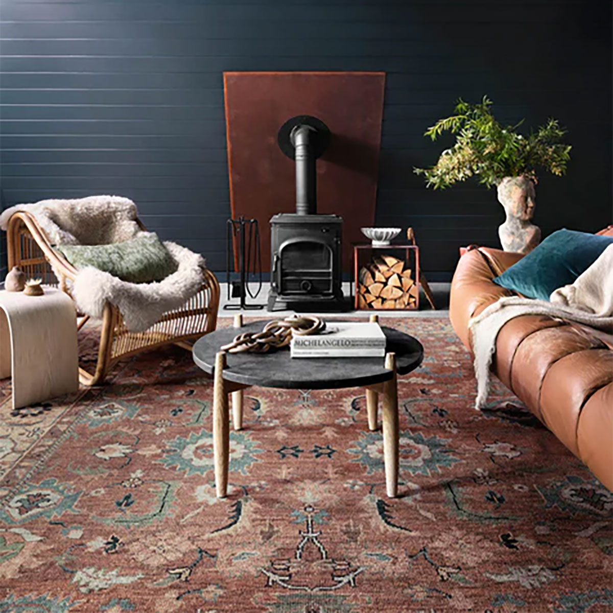 HEIRLOOM 08 BRICK/SAND 8X10 AREA RUG