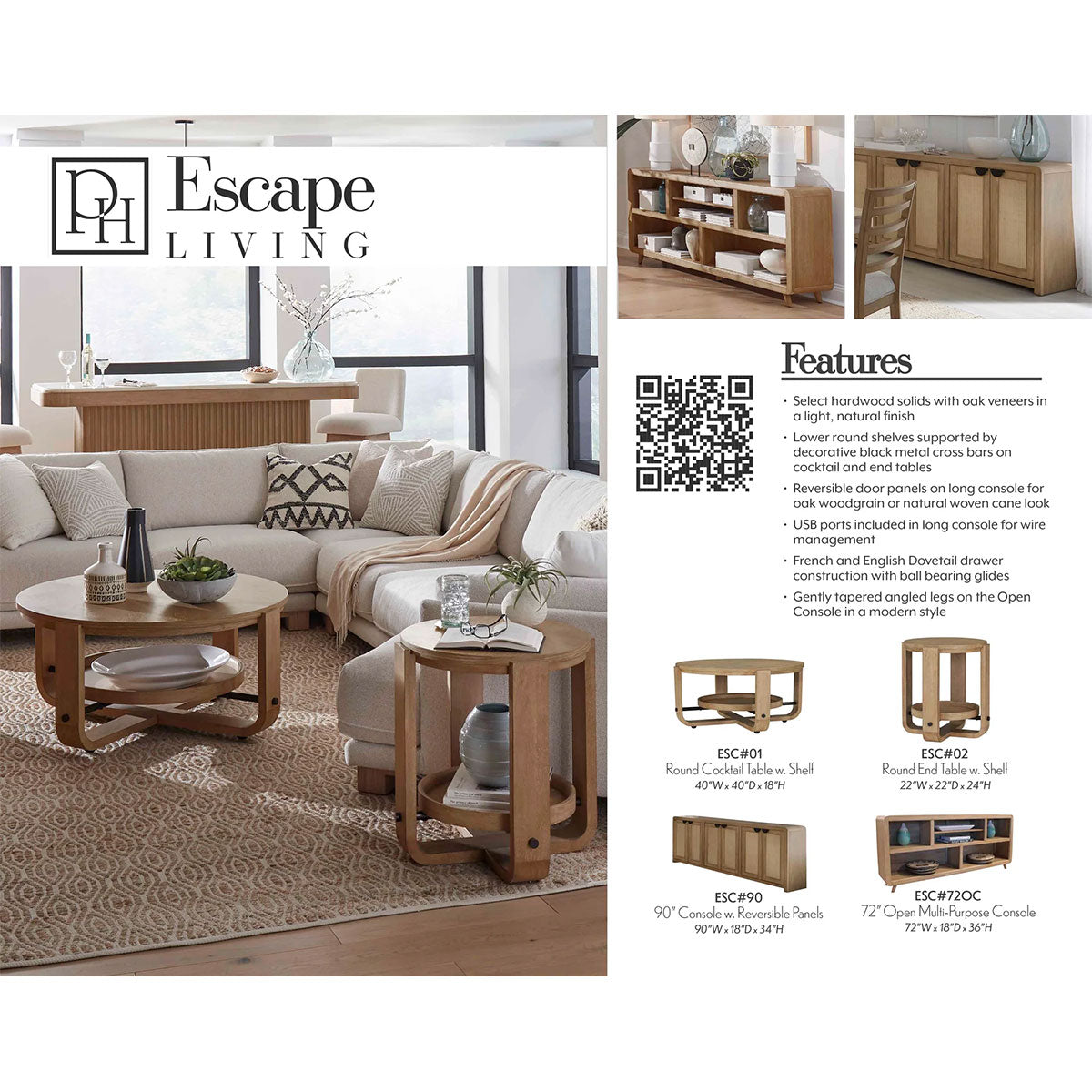 ESCAPE 90" CONSOLE
