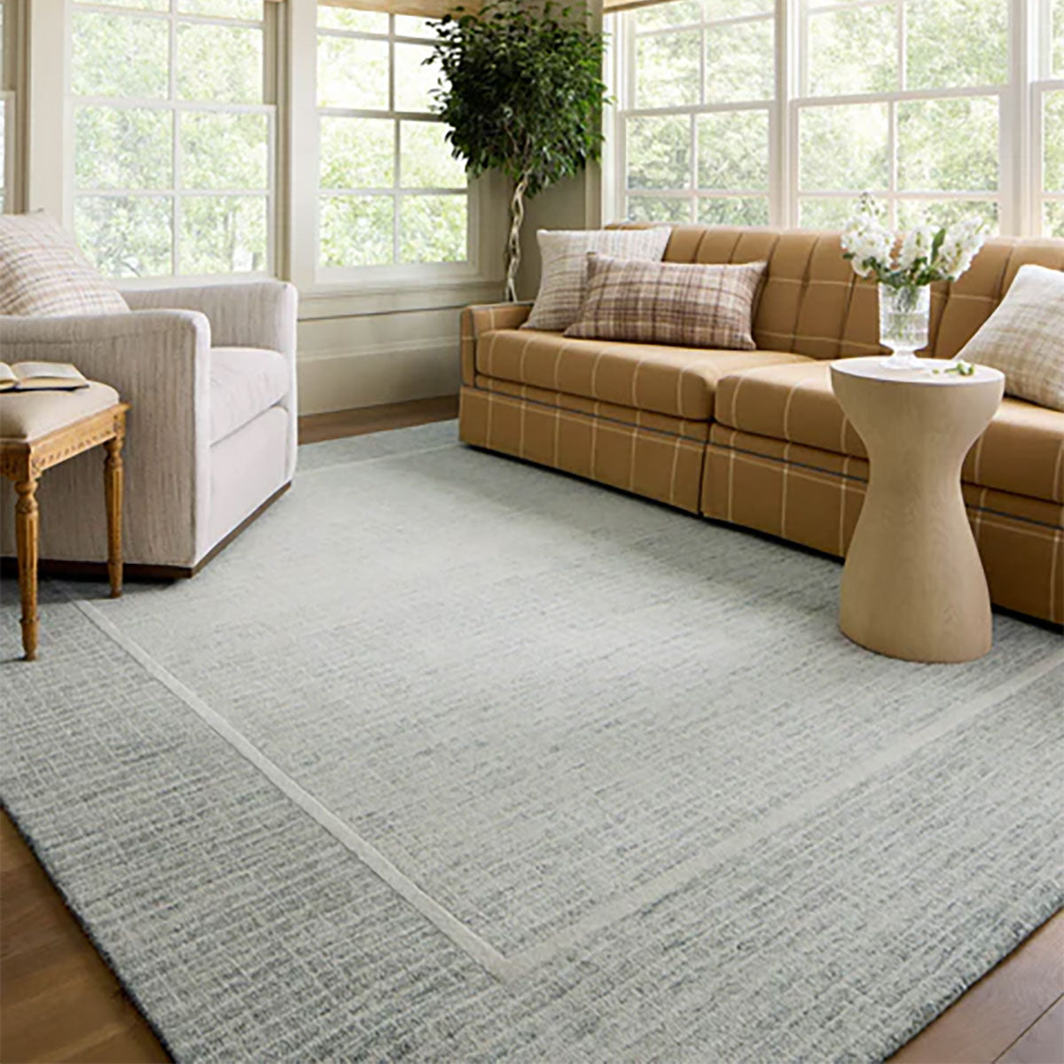 BRIGGS 01 MIST/IVORY 5X7'6 RUG