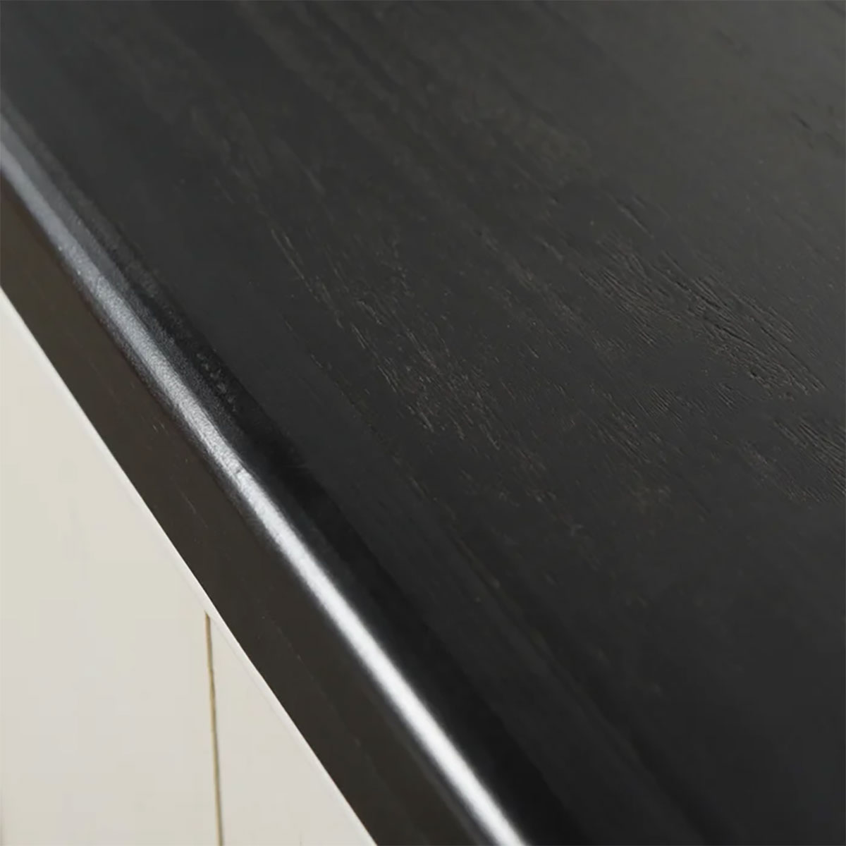 BLACK AND WHITE FOUR DOOR SIDEBOARD