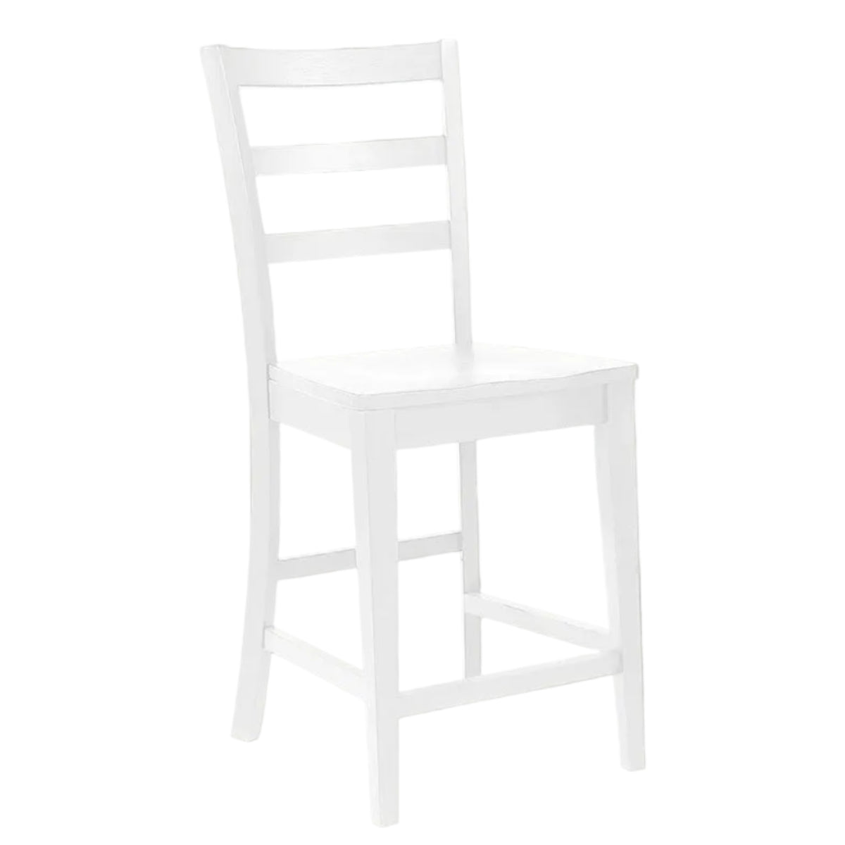 BAY CITY WHITE LADDER BACK STOOL