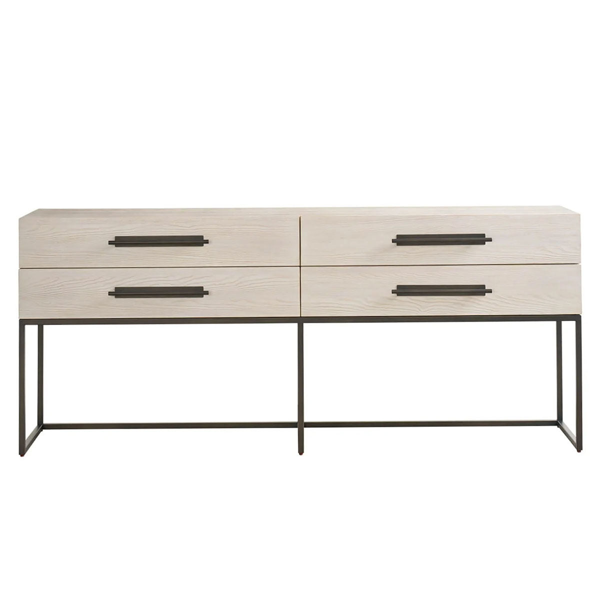 RIVER ROCK METAL BASE CONSOLE