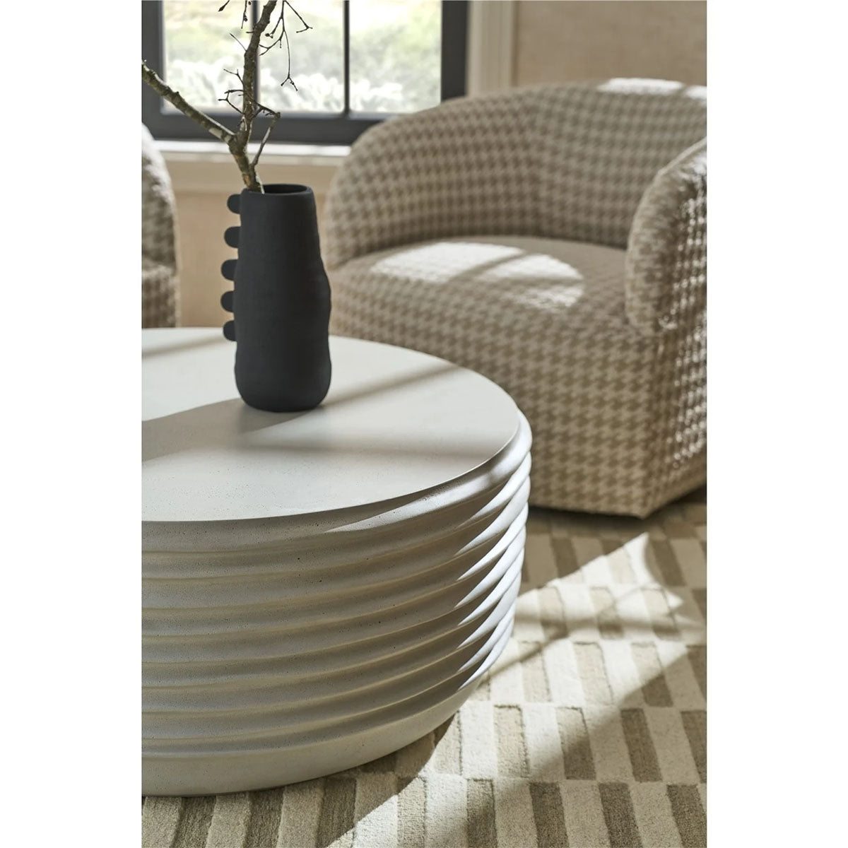 DWELL LINEN COCKTAIL TABLE