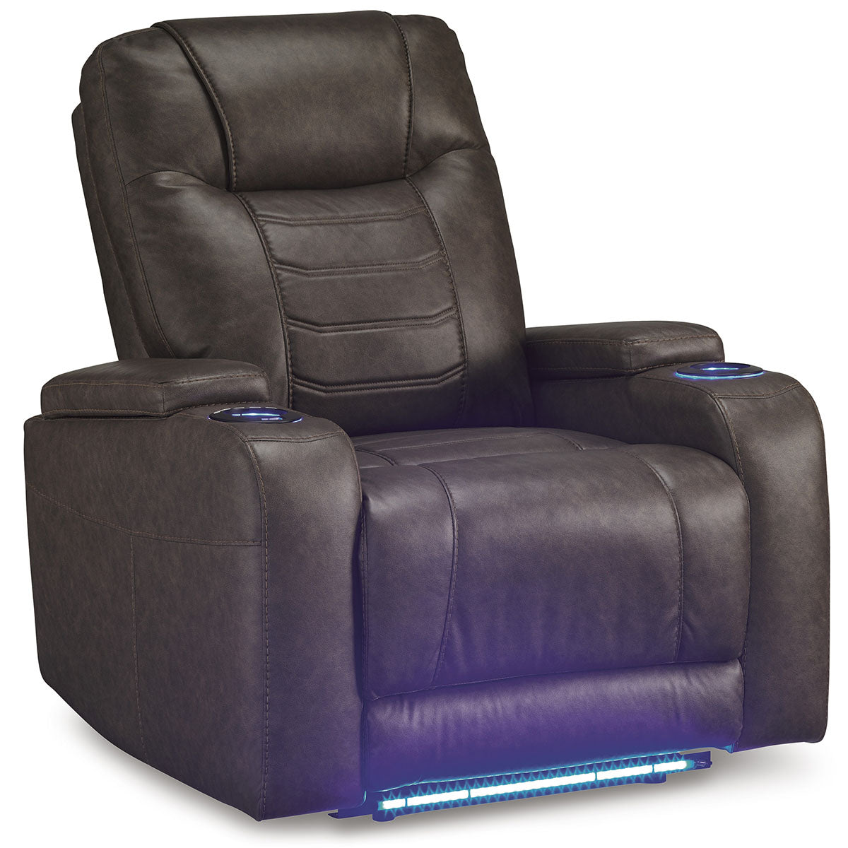 SCHOONER RECLINER WITH POWER HEADREST IN UMBER