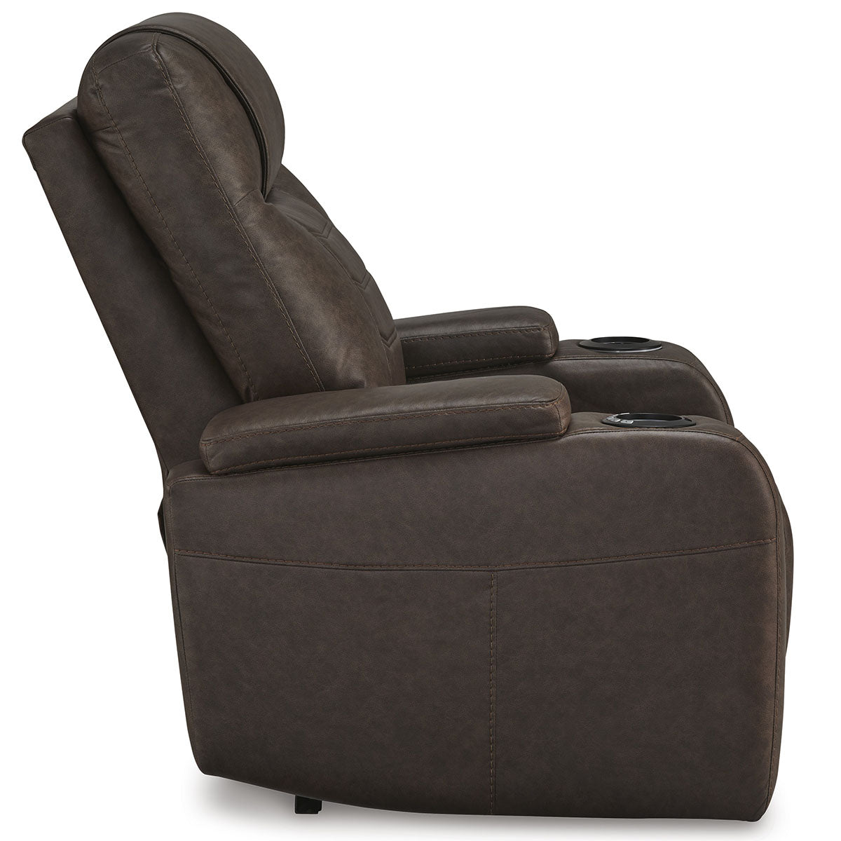 SCHOONER RECLINER WITH POWER HEADREST IN UMBER