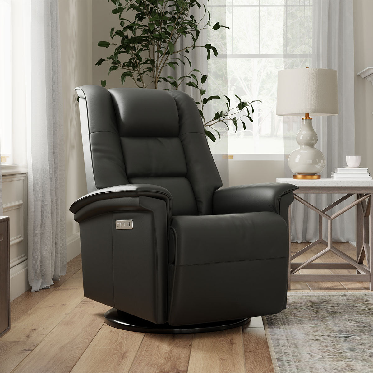 PARIS QS SMALL P3 RECLINER IN BLACK