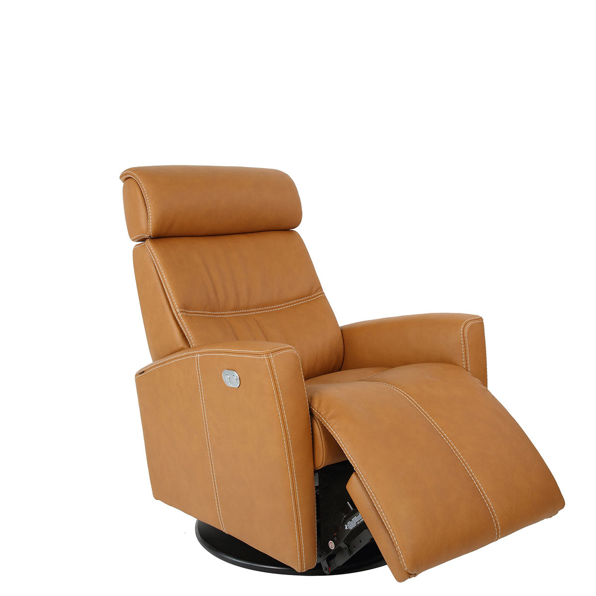 MILAN QS SMALL P2 RECLINER COGNAC