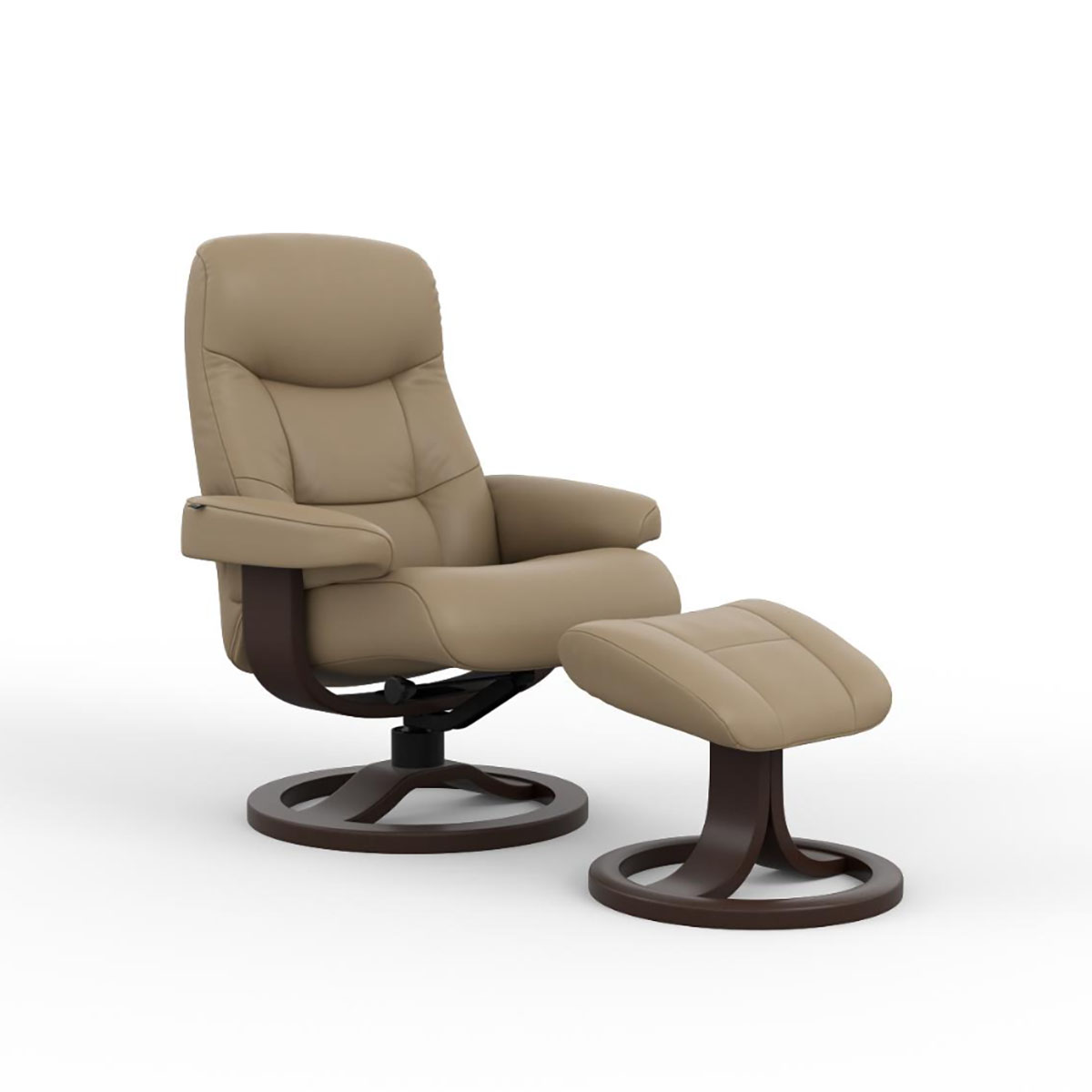 MULDAL R QS SMALL RECLINER OTTOMAN SANDEL