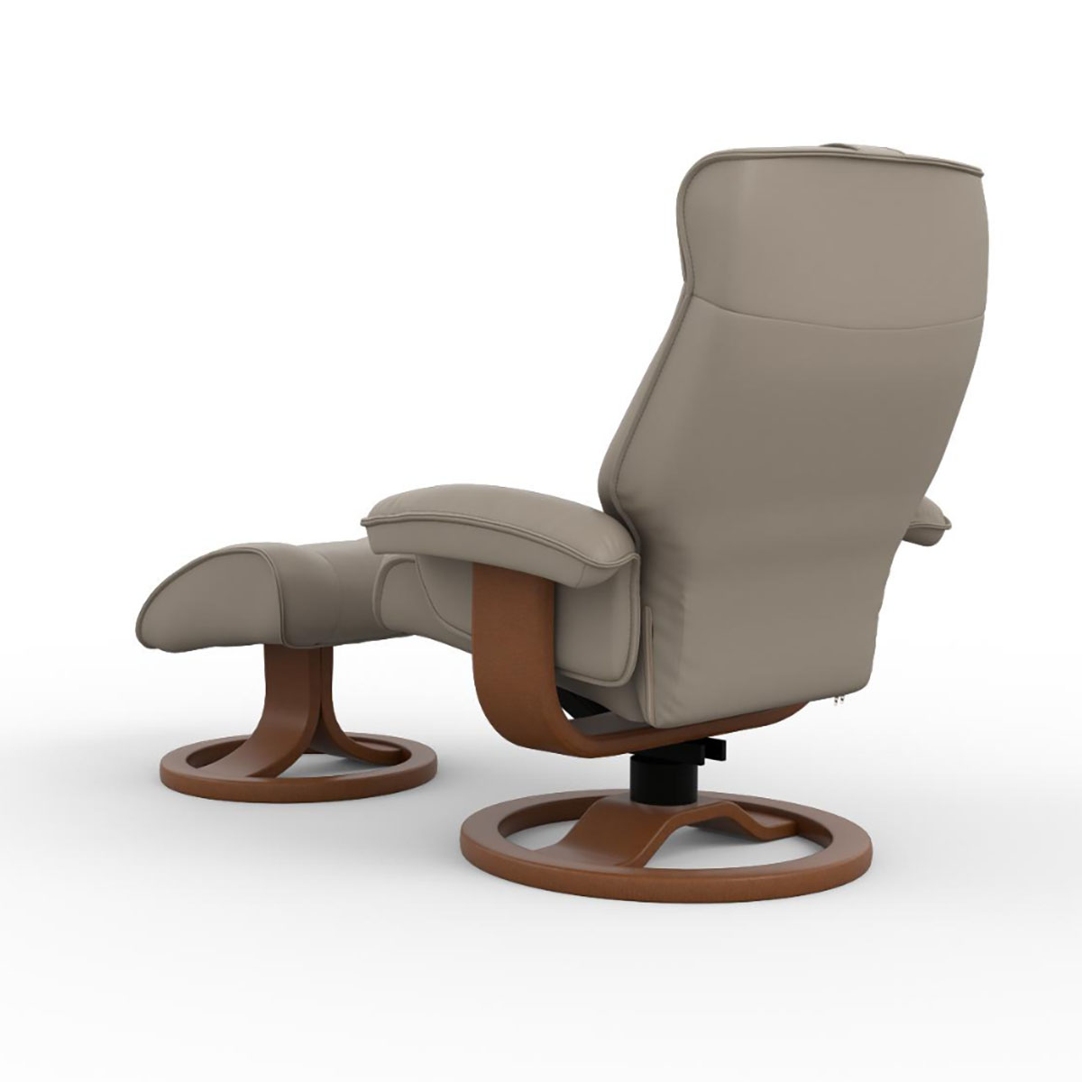 MUSTANG R QS LARGE RECLINER & OTTOMAN GRANITE