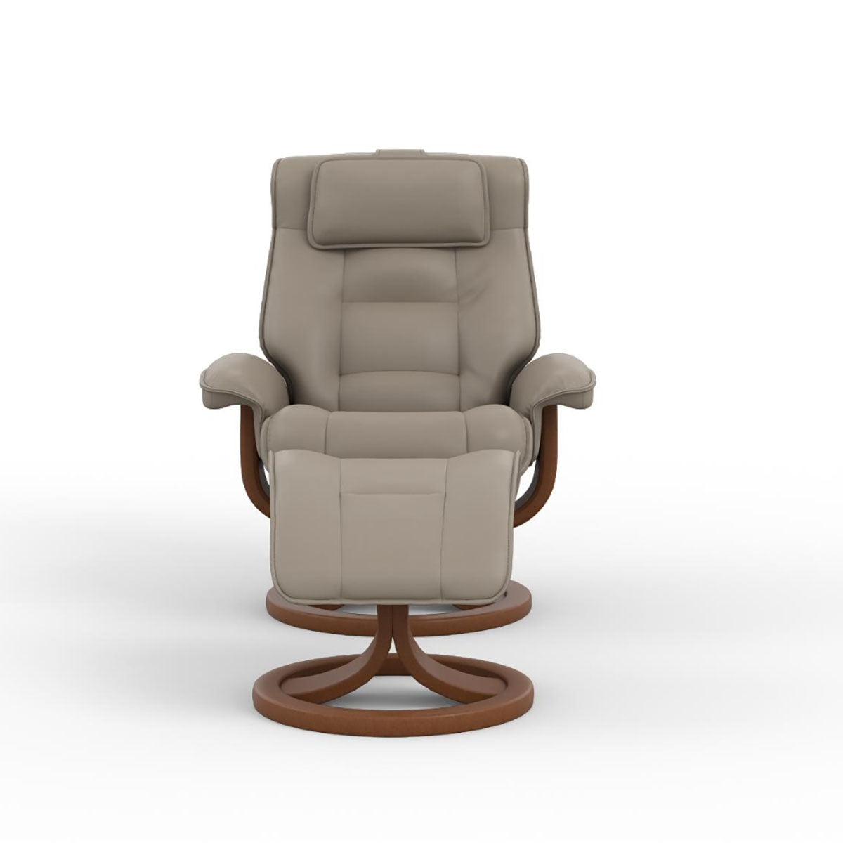 MUSTANG R QS SMALL RECLINER OTTOMAN GRANITE