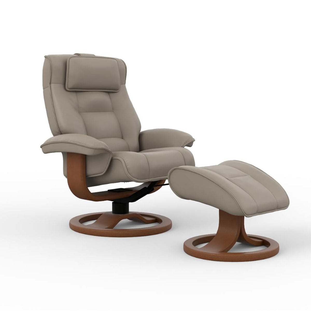 MUSTANG R QS SMALL RECLINER OTTOMAN GRANITE
