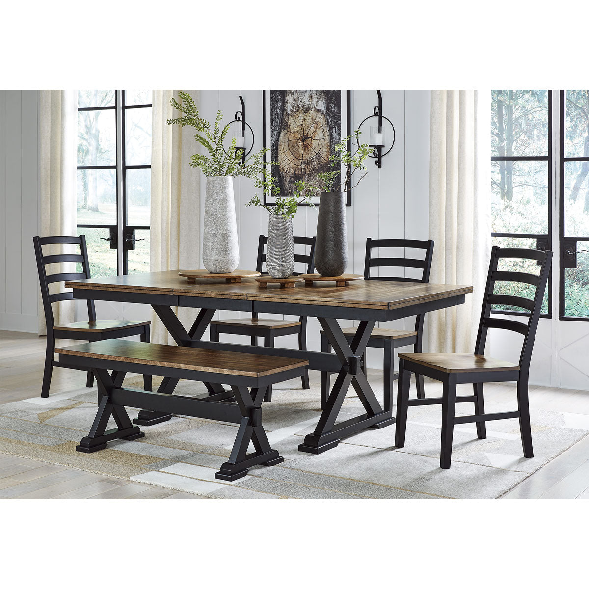 WILDENAUER 6PC DINING W/BENCH