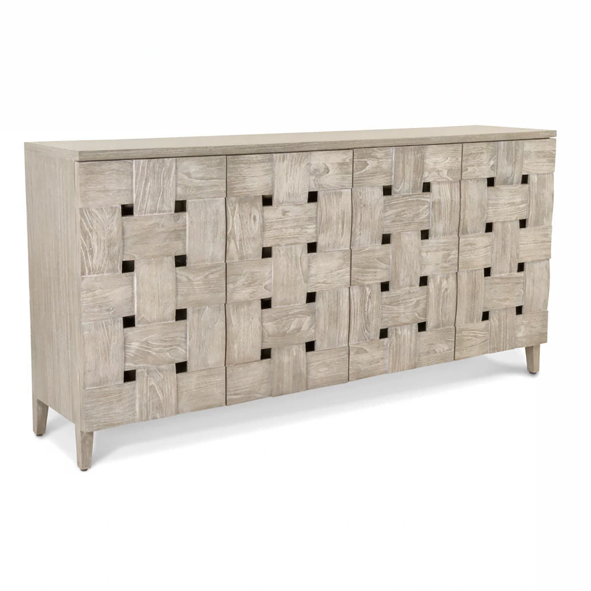 WOODEN WAVE 4 DR CREDENZA